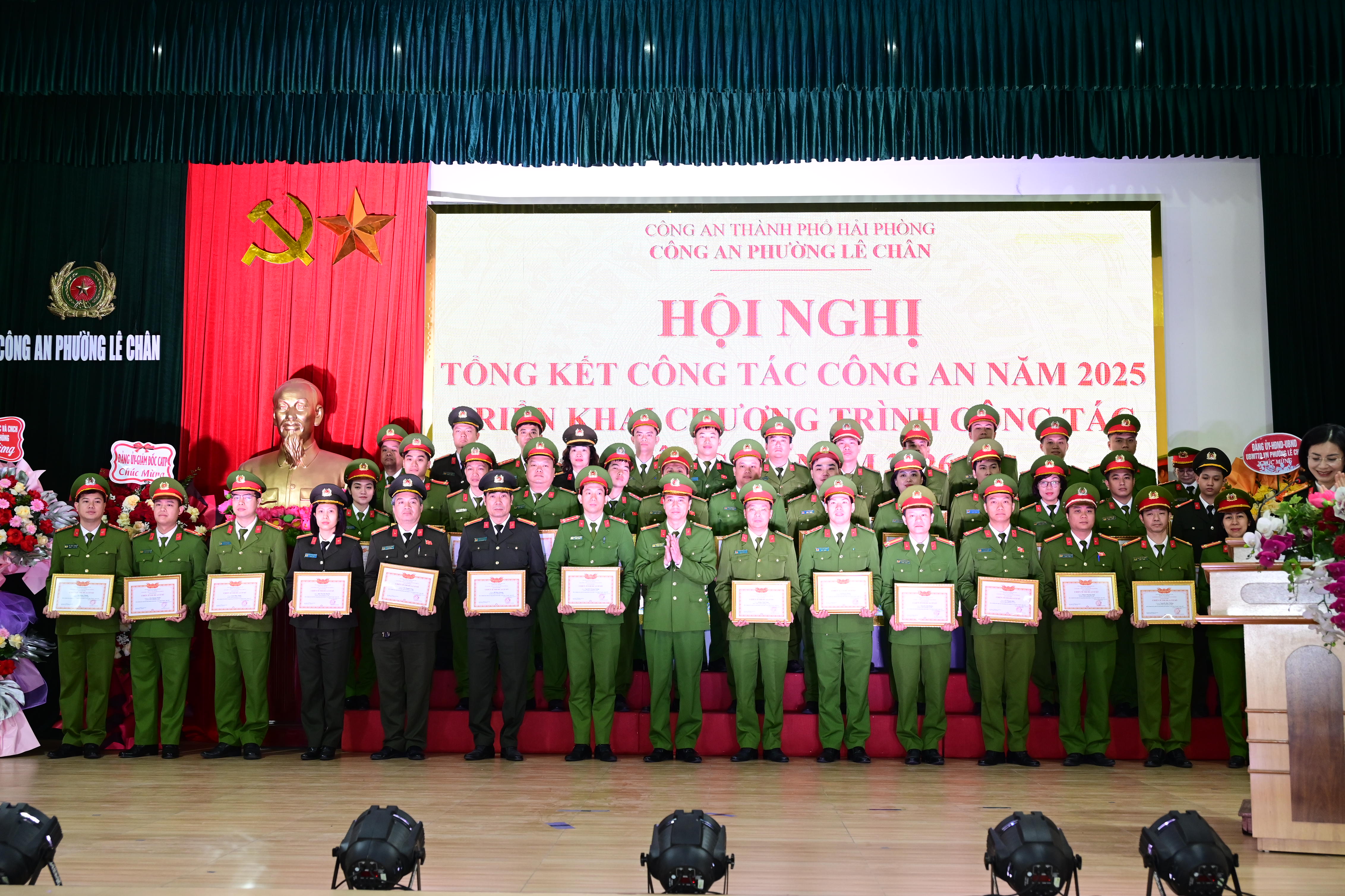 Công an phường Lê Chân triển khai chương trình công tác năm 2026